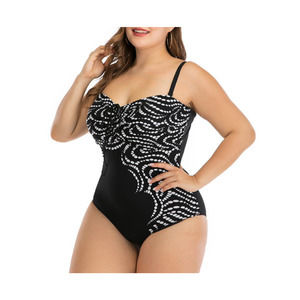 Printed One-piece Swimsuit Plus Size Bikini Women  beach wear